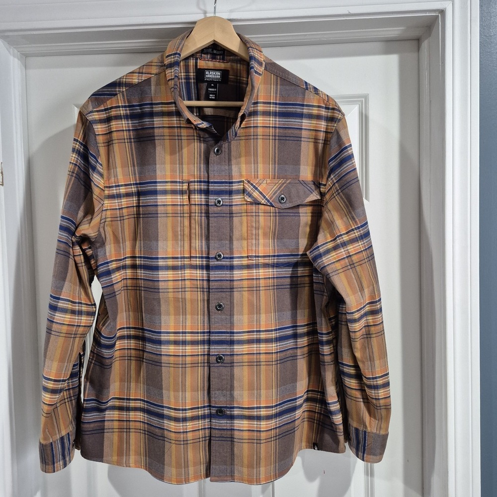 Alaskan Hardgear Duluth Shirt Mens XL Performance Flannel Boars Nest Untucked